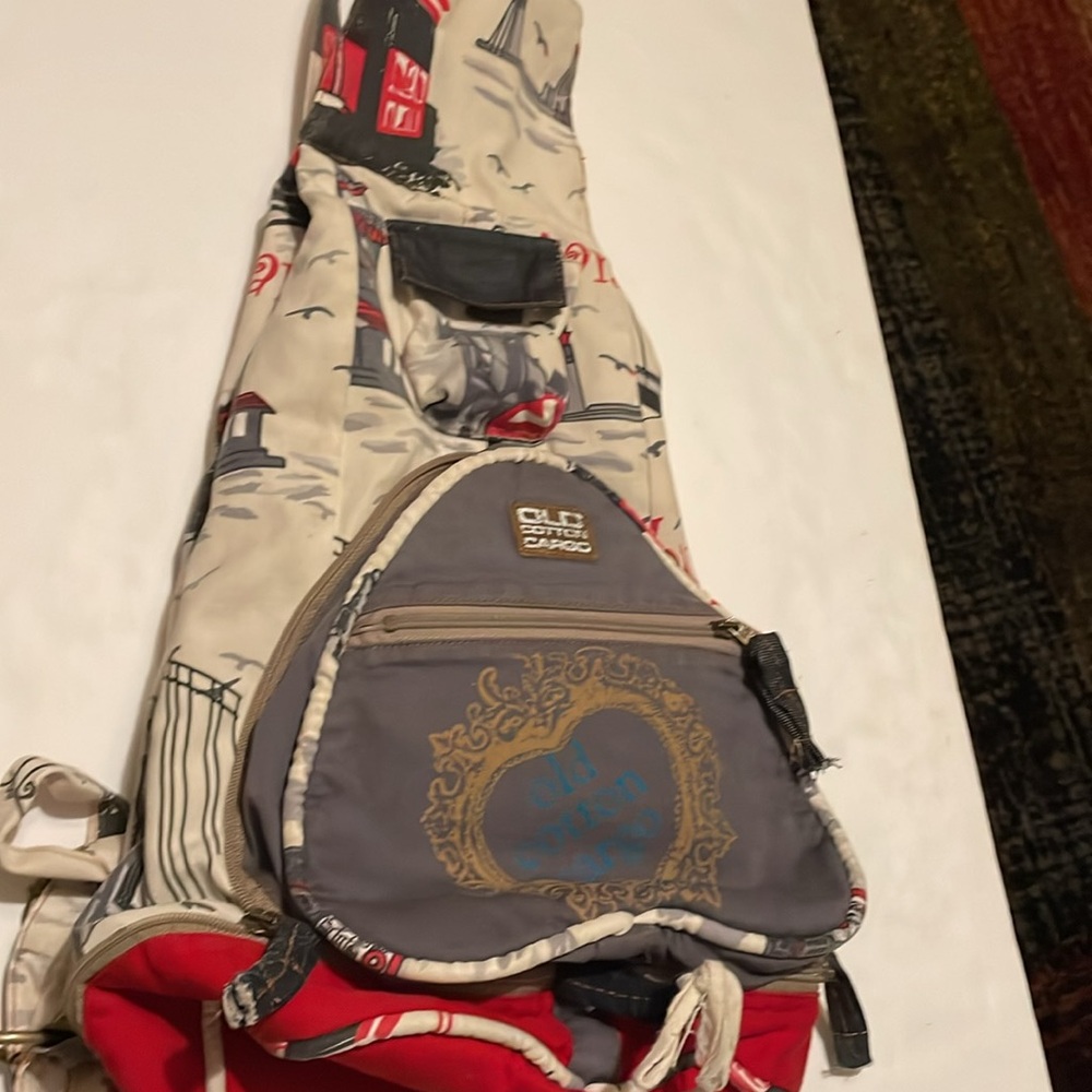 Old cotton cargo backpack